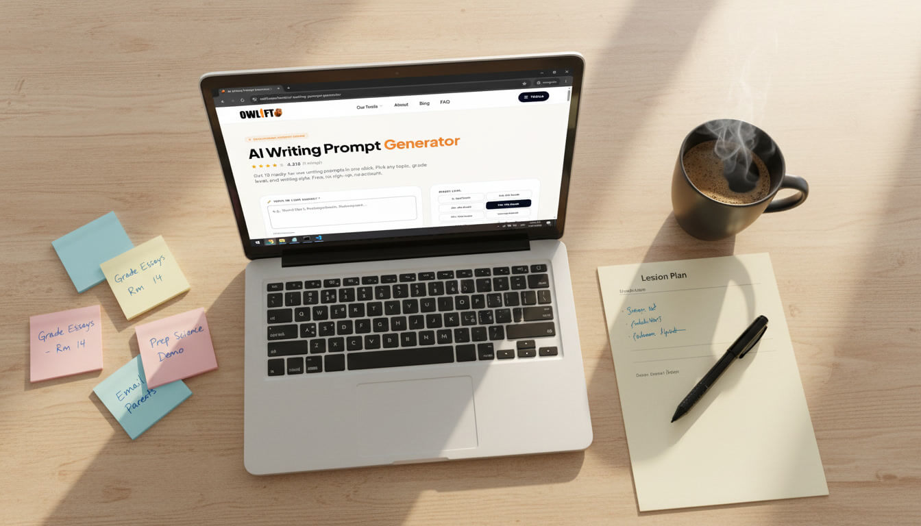 Using an AI writing prompt generator to create classroom warm-up ideas
